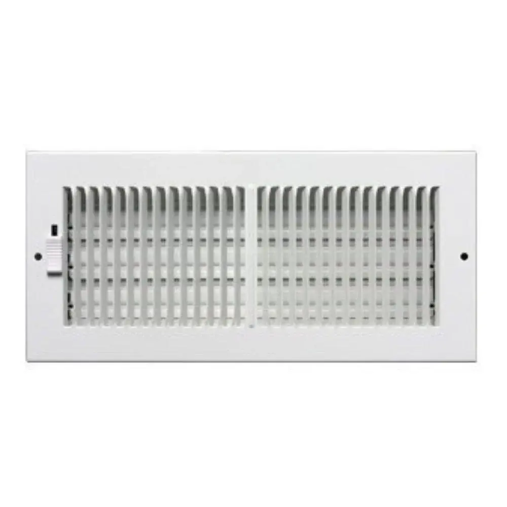 MF3SCR146W2 METAL-FAB Chalk Sidewall/Ceiling Register, 1/3" Spacing, 2-Way, 14" X 6"