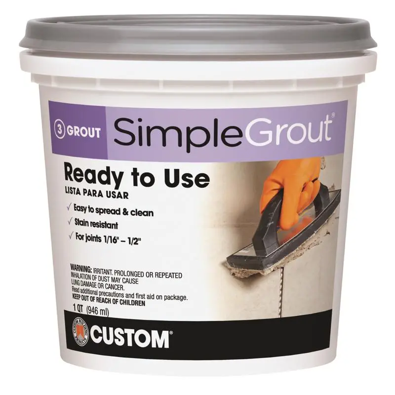 Custom Building Products SimpleGrout Indoor Haystack Grout 1 Quart