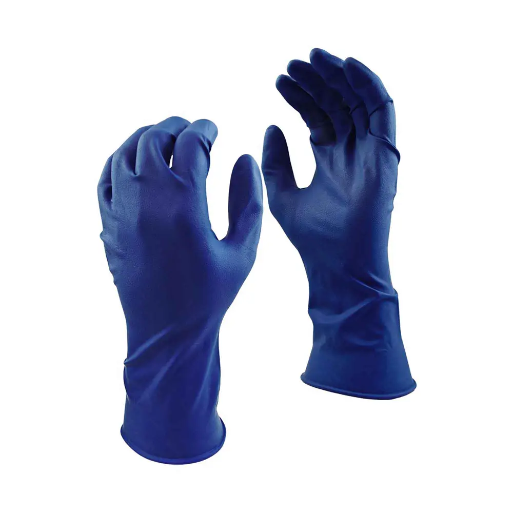 Grease Monkey 15 Mil Disposable Rubberized Gloves, Large (50 Units)