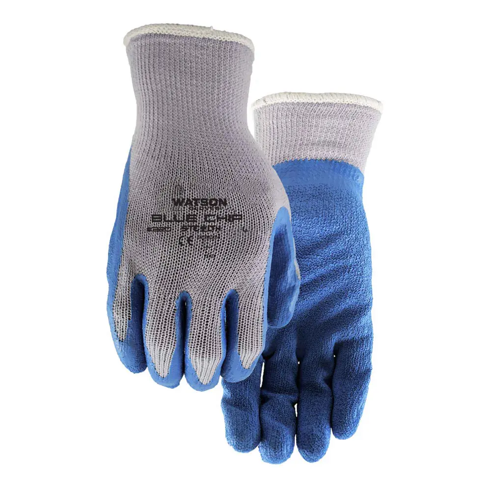 Stealth Blue Chip Work Gloves, Family-size