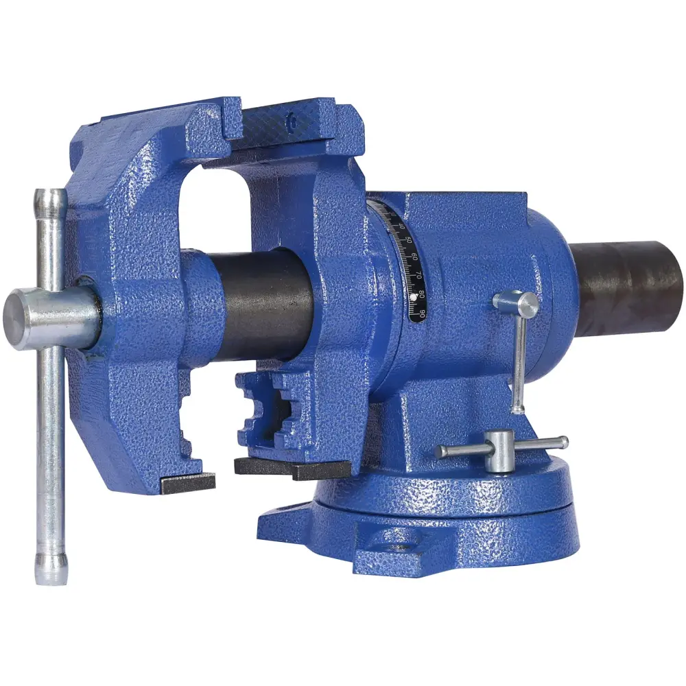 Heavy Duty 5" Multi Jaw Rotating Bench Vise 360 Degree Swivel Base And Head