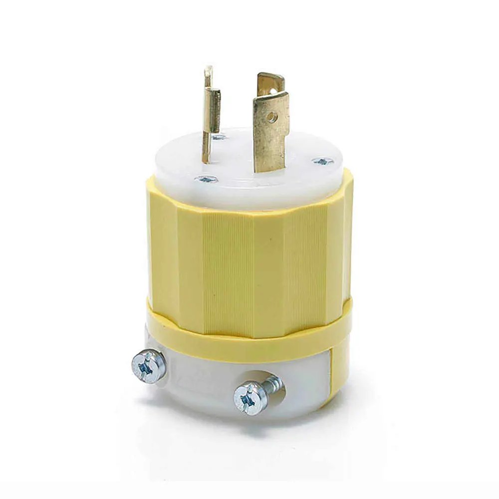 3-Wire Twist-Lock Plug Amber, 20 -250 V Hillman