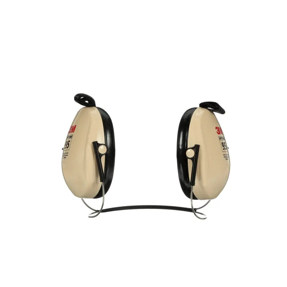 3M PELTOR Optime 95 Earmuffs H6B/V, Behind--Head, Ecru