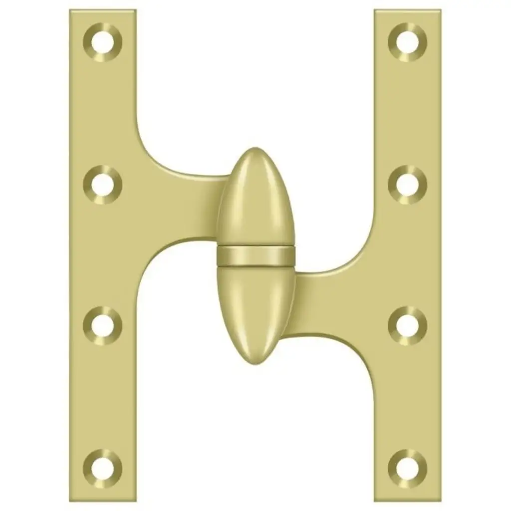 Deltana OK6050B26-L 6x5 Bright Chrome Door Hinge
