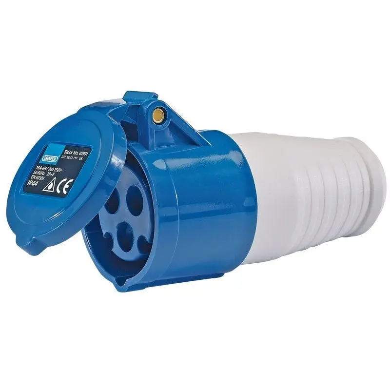 Draper SS230V/16A 230V IP44 Site Socket, 16A - (02991)