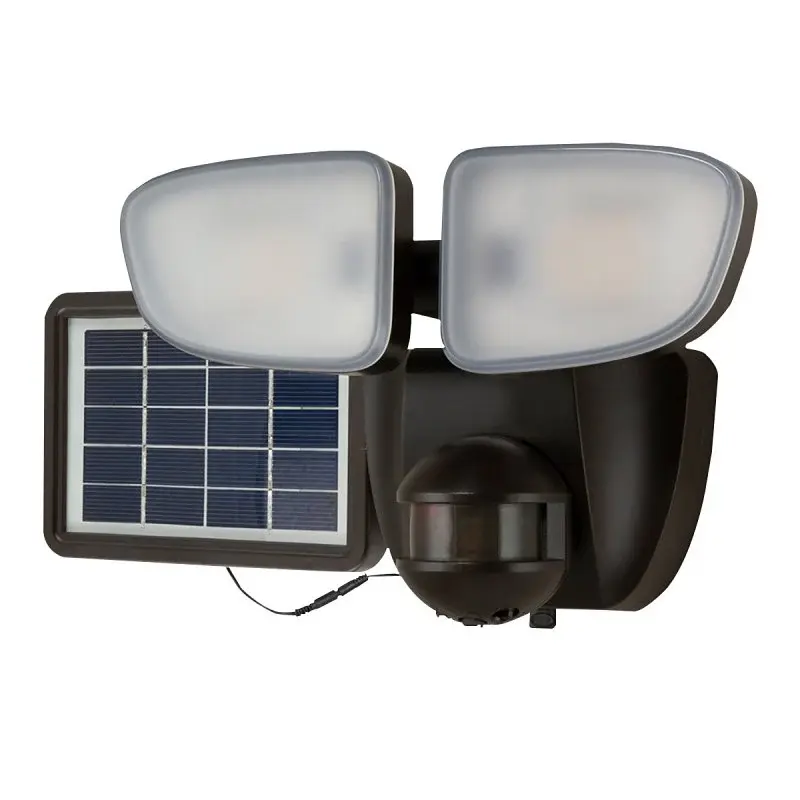 Halo SLFS1AM2B Motion Solar Security Light, 70 W, 2-Lamp, LED Lamp, Bright Pearl Light, 1000 Lumens