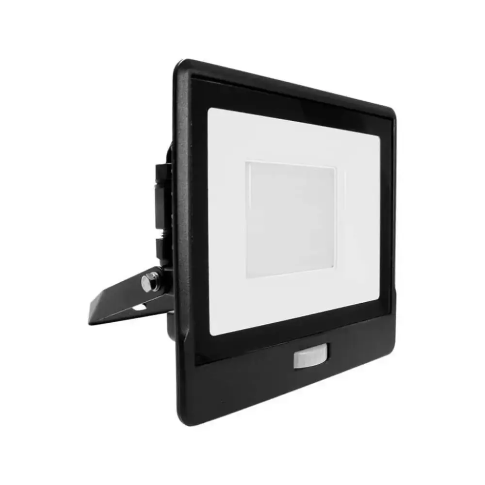 V-TAC 50W LED PIR FL/Light 6500K BLK (IP65 Rated)