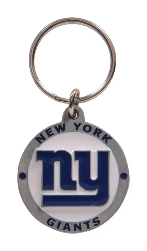 HILLMAN NFL Steel Blue White Split Ring Keychain