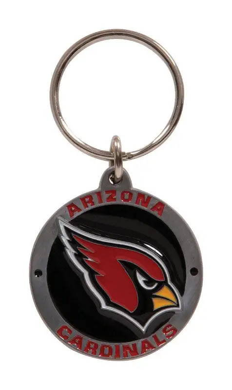HILLMAN NFL Tempered Steel Brown Split Ring Keychain