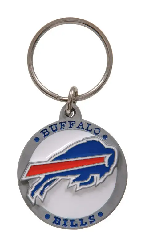 HILLMAN NFL Tempered Steel Multicolored Split Ring Keychain