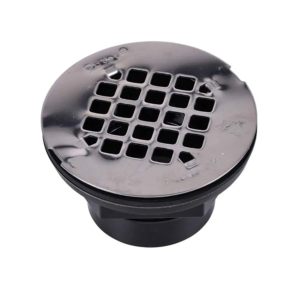 101 PS Series ABS Solvent Weld Shower Drain 2", Stainless Alloy Strainer