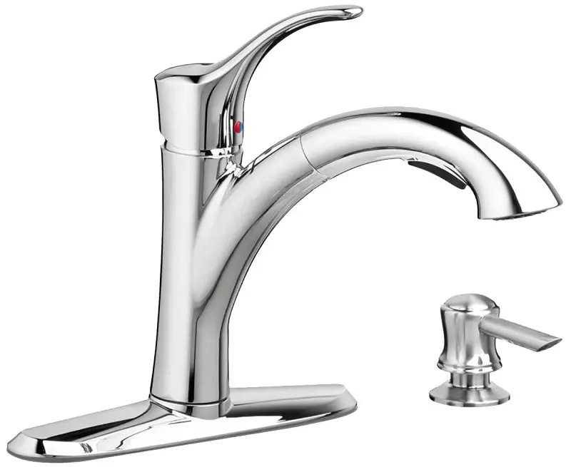 American Standard Mesa 9015.101.002 Pull-Out Kitchen Faucet Soap Dispenser, 1.8 gpm, 1-Handle, Swivel Spout