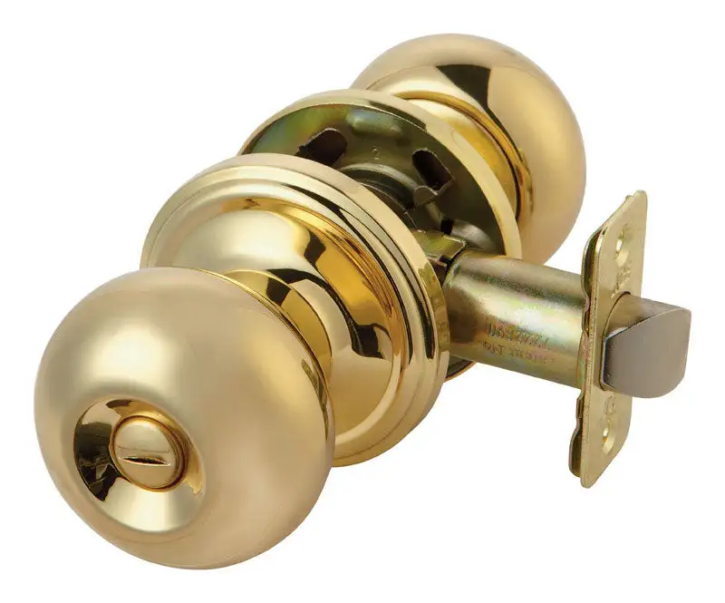Ace Colonial Polished Brass Knob and Deadbolt Set 1-3/4 Inch