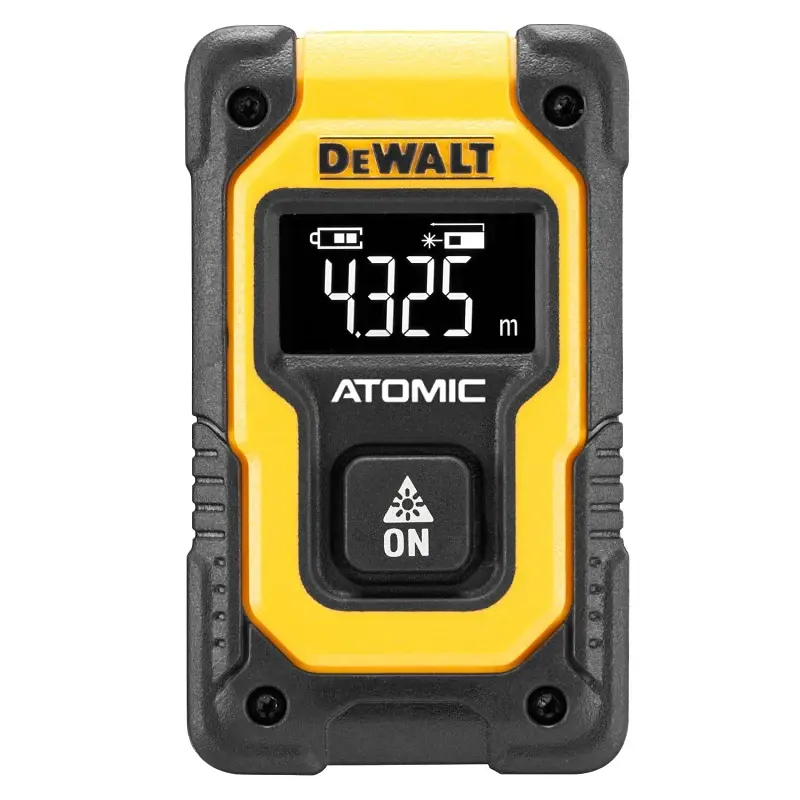 DEWALT Atomic Pocket-sized Series DW055PL Pocket Laser Distance Measurer, 55 ft, LCD Display
