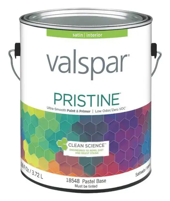 Pristine Interior Latex Semi-Gloss Paint White On Sale Professional Tools Valspar