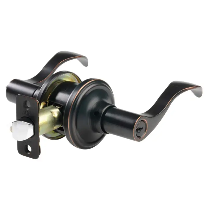 Ace Tulip Satin Entry Lever and Deadbolt Set 1-3/4 Inch