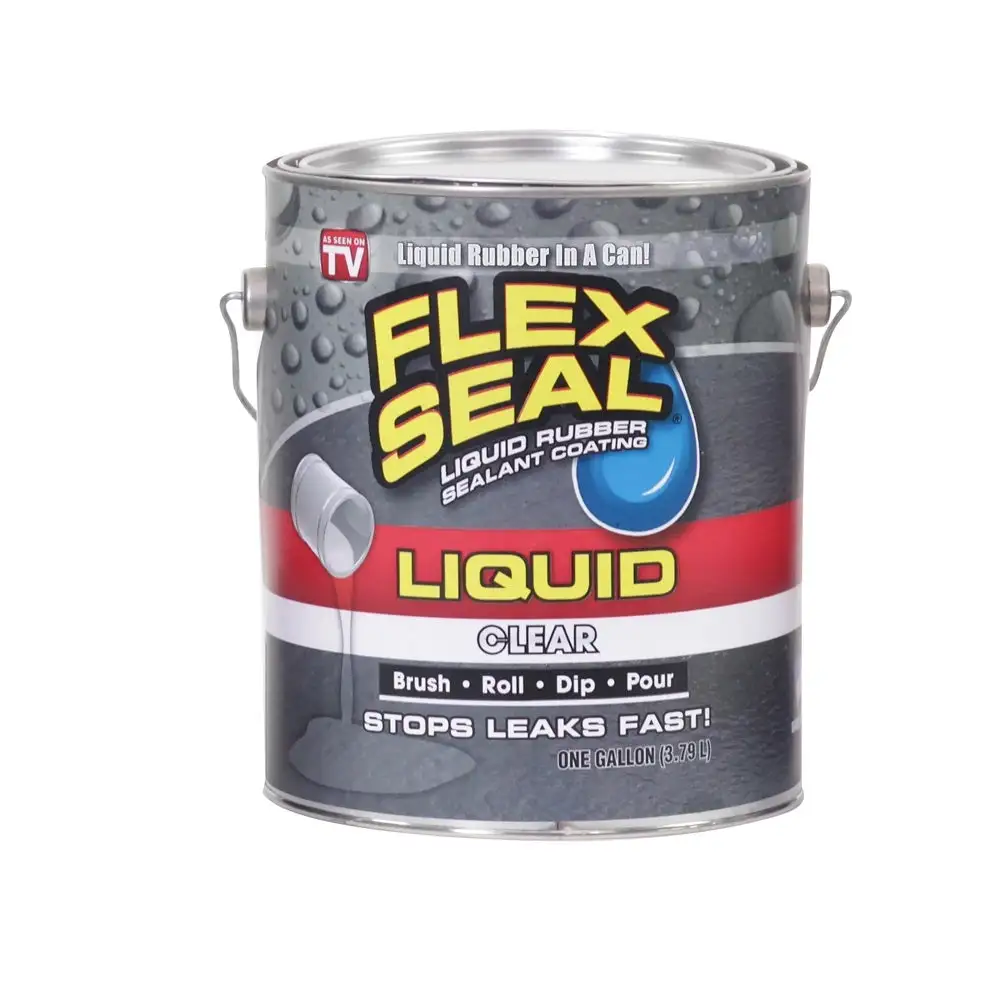 Flex Seal Liquid Rubber Sealant Coating Grey 1 Gallon Waterproofing