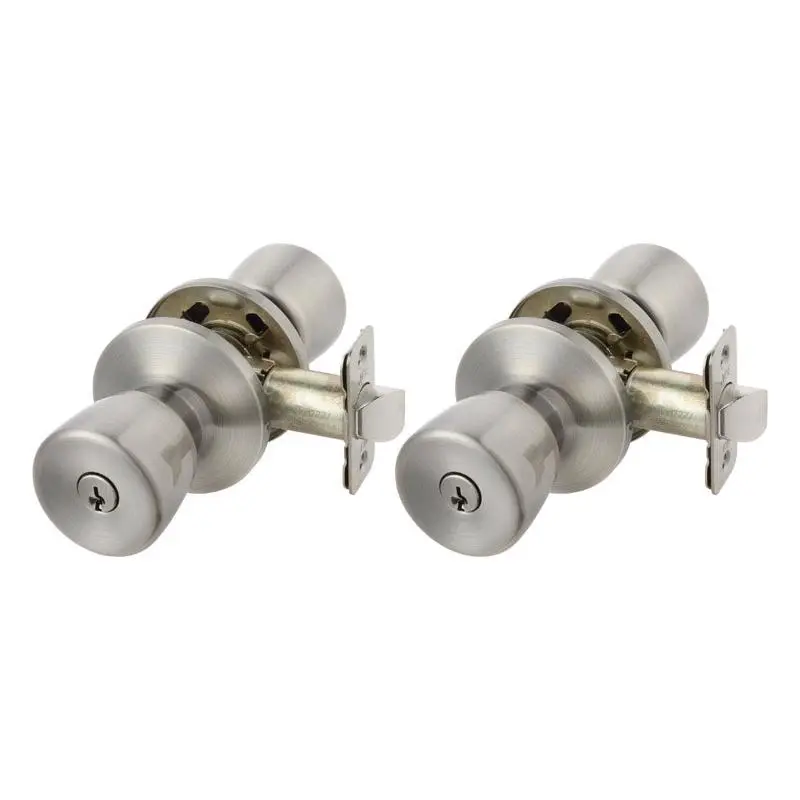 Ace Tulip Polished Brass Entry Lockset 1-3/4 Inch