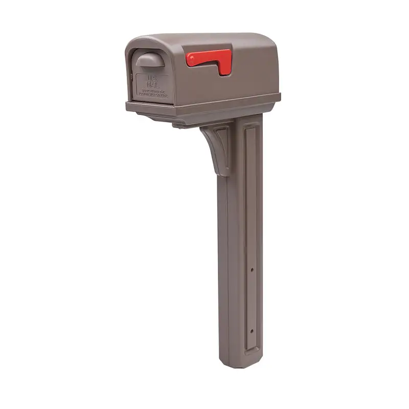 Gibraltar Black Steel Mailbox Mounting Board .060 Ga. 12.875in Secure Installation Gibraltar Mailboxes