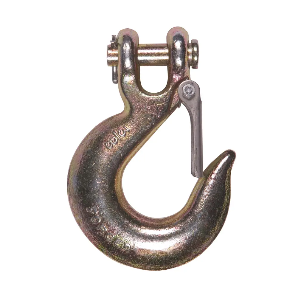 5/16'' Gold Zinc Plated Clevis Slip Hook, Grade 70
