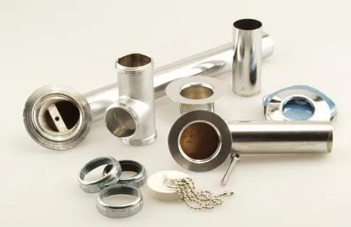 Plumb Pak 600SN Connected Waste and Overflow Kit 1-3/8 Inch 22 Gauge