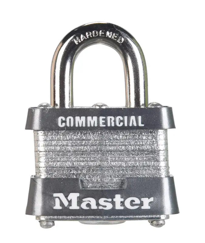 Master Lock 1-5/16 . Steel 4-Pin Cylinder Padlock Keyed Alike MASTERLOCK