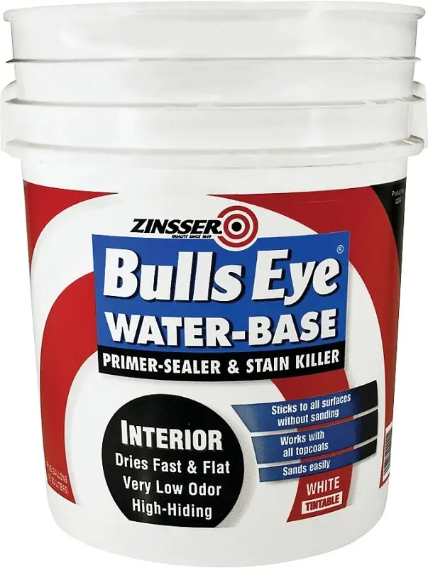 Zinsser 02240 Primer and Sealer, Flat, Alabaster, 5 gal, Can