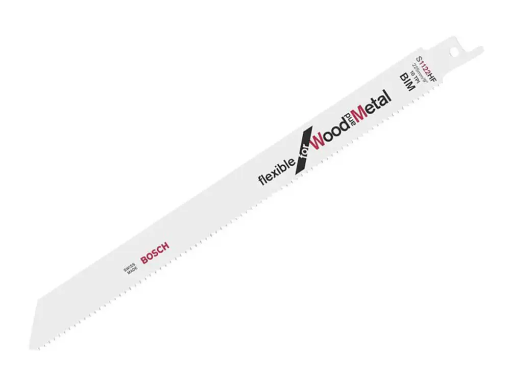 Bosch Powertool Accessories S 1122 Hf Adaptable Wood & Metal Blade 225Mm 10 Tpi Pack 100