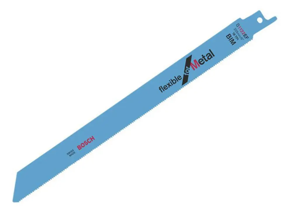 Bosch Powertool Accessories S 1122 Ef Flexible Metallic Reciprocating Saw Blade 225Mm 18 Tpi
