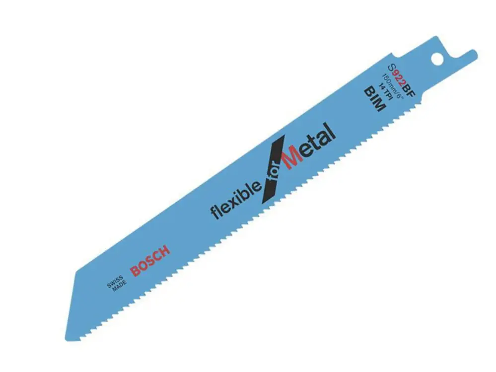 Bosch Powertool Accessories S 922 Bf Supple Metal Reciprocating Saw Blade 150Mm 14 Tpi P(Pack 100)