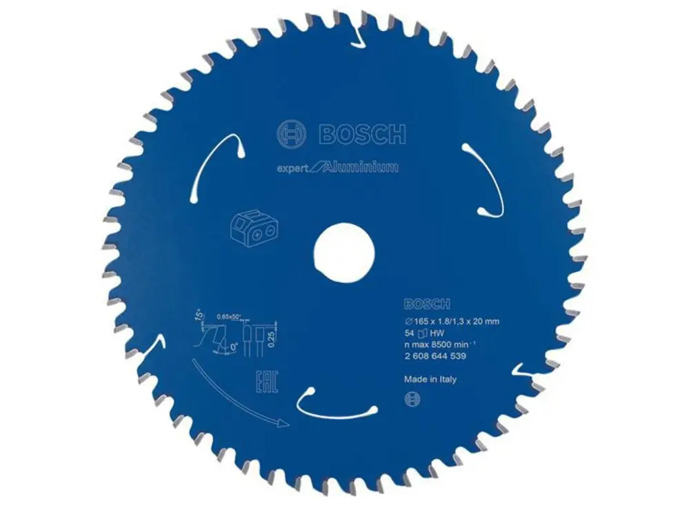 Bosch Powertool Accessories Expert Aluminium Circular Saw Blade Untethered Saws 165 X 20Mm X 54T