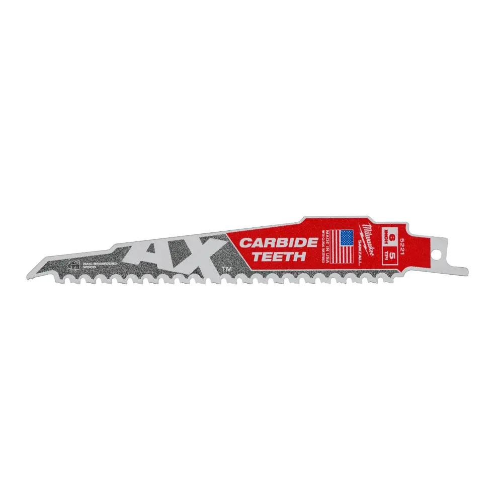 AX Carbide Teeth SAWZALL Blade 6 . 5T