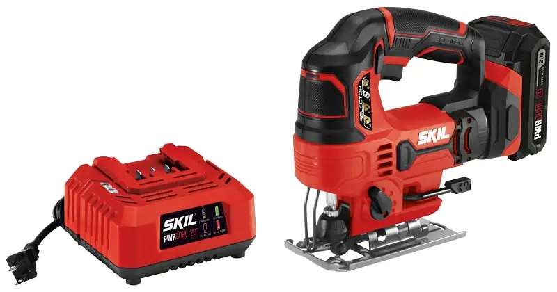 Skil JS820302 Orbital Jig Saw, Battery Included, 20 V, 2 Ah, 7/8 L Stroke