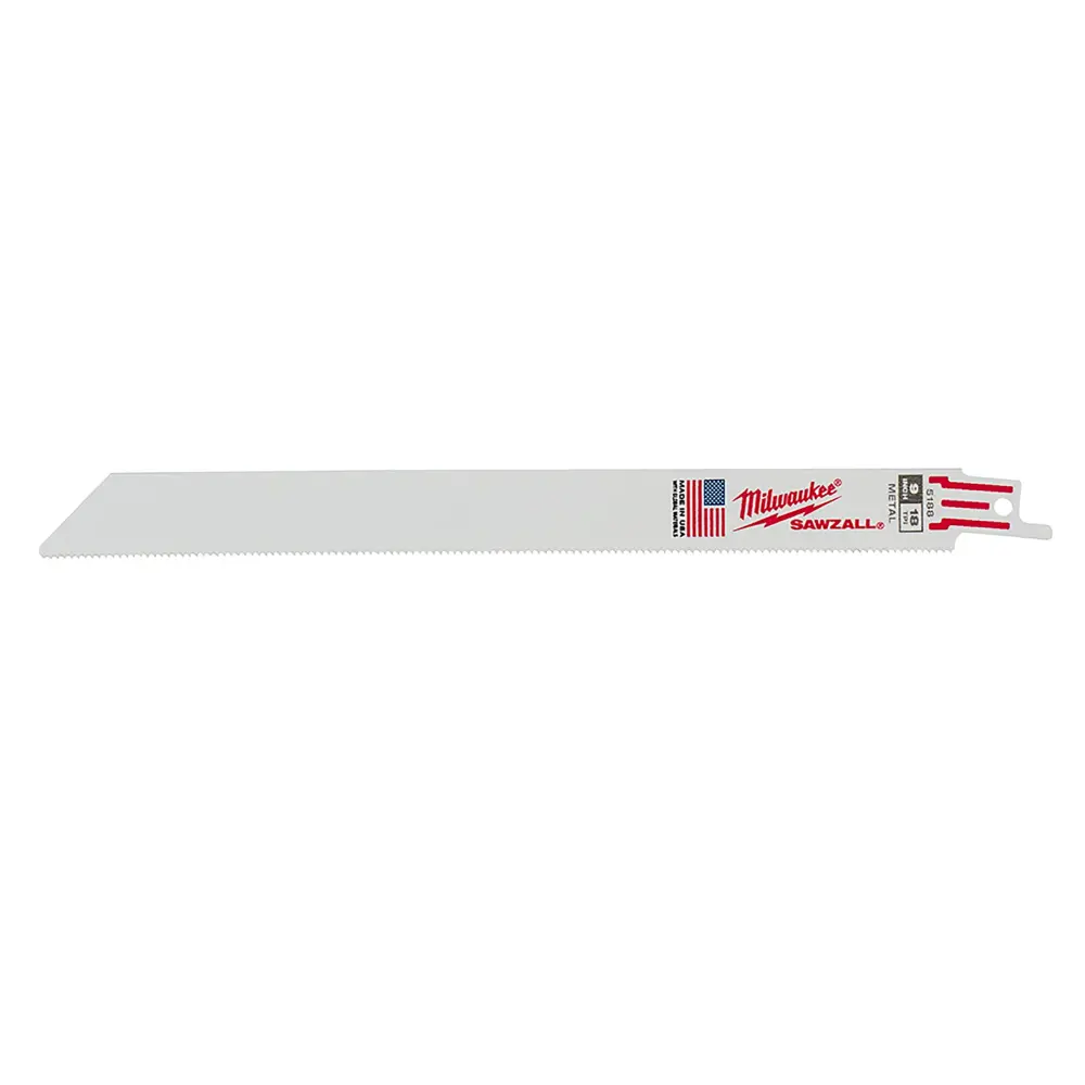 9 . 18 TPI Medium Alloy Cutting SAWZALL Reciprocating Saw Blades - 5 Pack