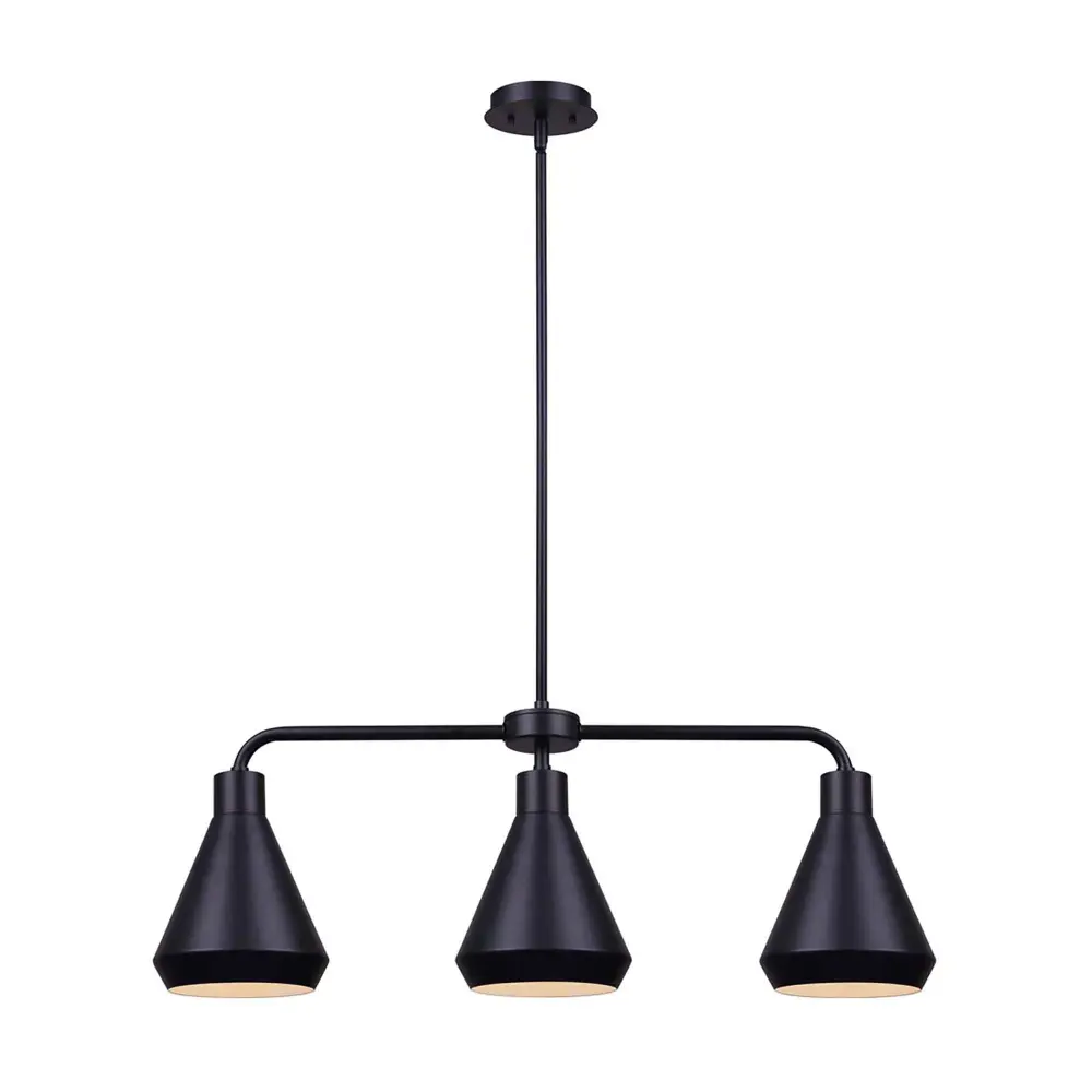 Byck 3-Bulb Pendant Airy, 32" x 15" up to 63"