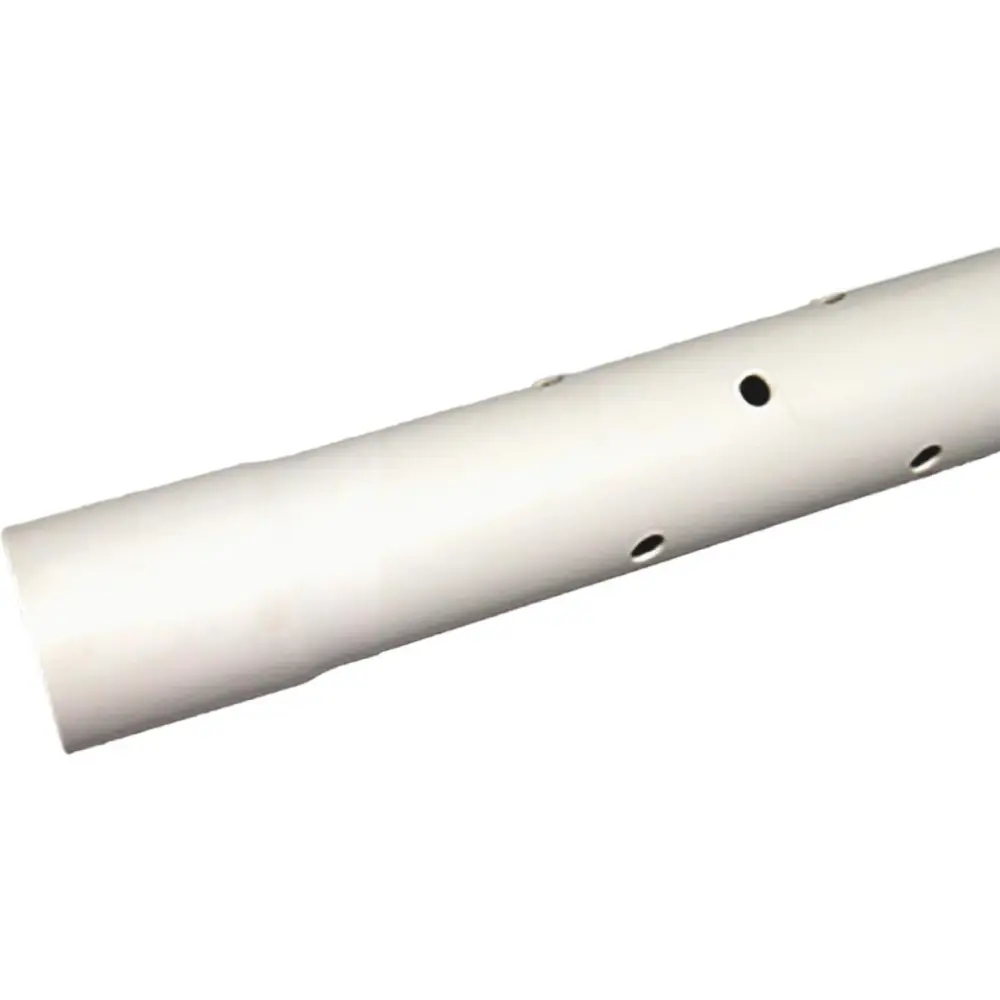 Charlotte Pipe 4 Inch x 10 Ft. Perforated PVC Drain and Sewer Pipe Belled End