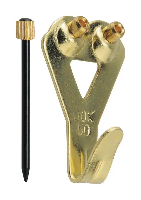 OOK Brass-Plated Blue Picture Hanger 20 lb 3 Pack Wall Decor HILLMAN