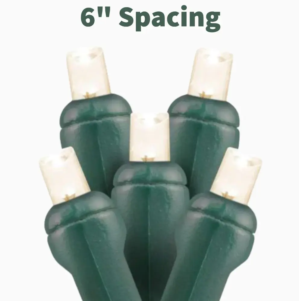 Mini Lights - 5mm 6 inch spacing / 50L