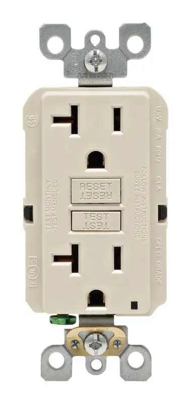 Leviton Commercial Thermoplastic Angle Ground/Straight Blade Plug 6-30P/6-50P - Heavy Duty Electrical Plug