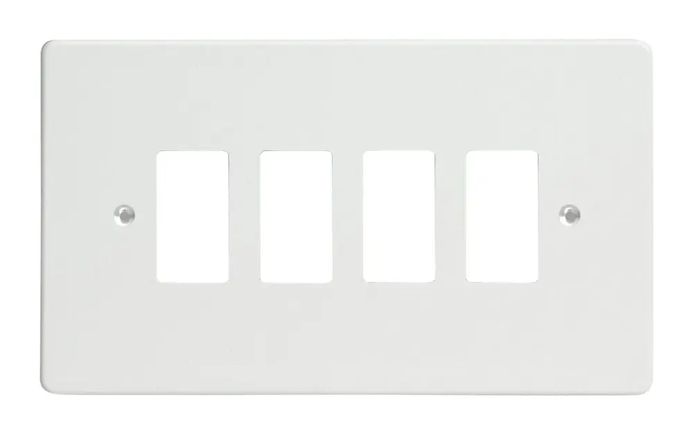 Traditional Carpenter's Varilight 4-Gang Grid Plate (Twin Plate)