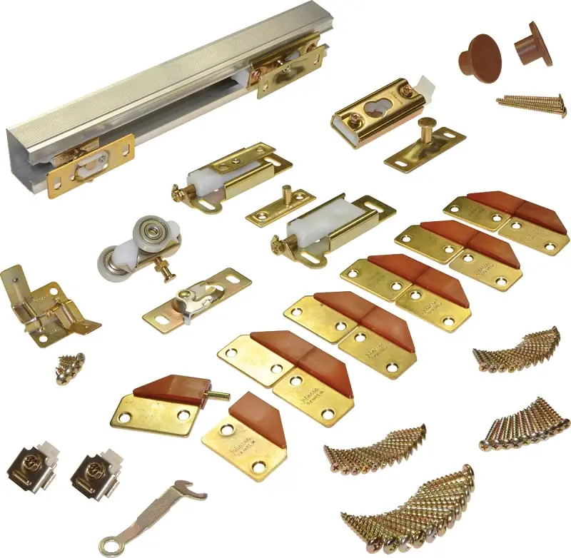 Johnson Hardware 100FD604 Panel Hardware Place, 60 L Track, Top Mounting, : 75 lb Bi-Fold Door