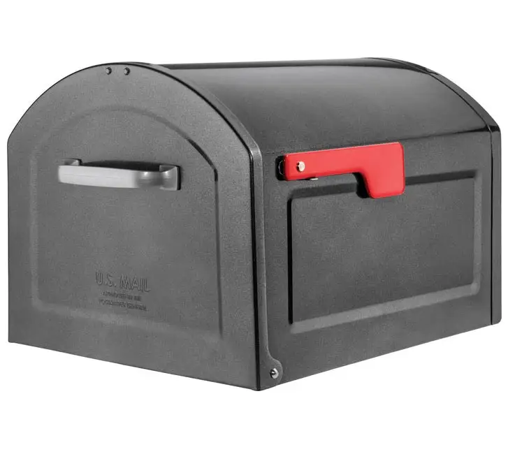 Winston Post Mounted Mailbox Galvanized Steel Construction Hardware Architectural Mailboxes