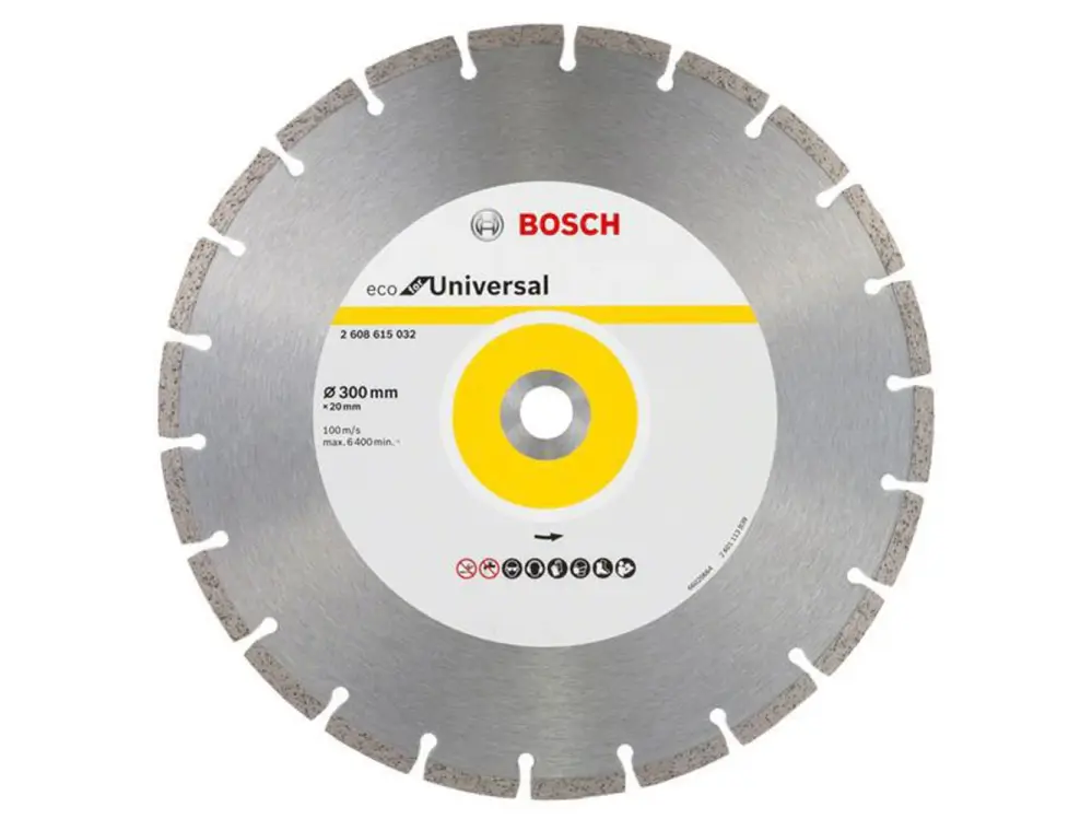 Bosch Powertool Accessories Eco Versatile Segmented Diamond Cutting Disc 300 X 22.23Mm