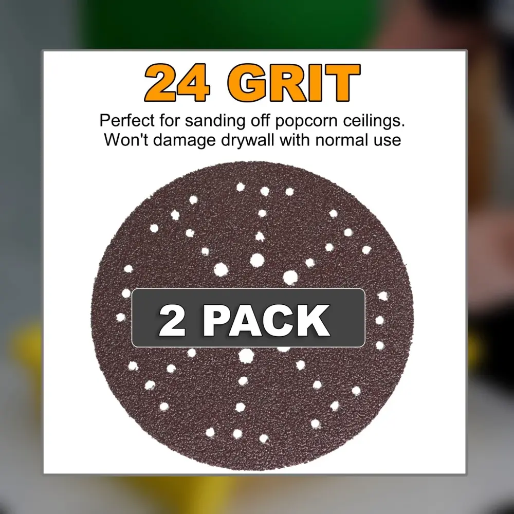24 Grit 9" Drywall Power Sanding Discs twin-pack