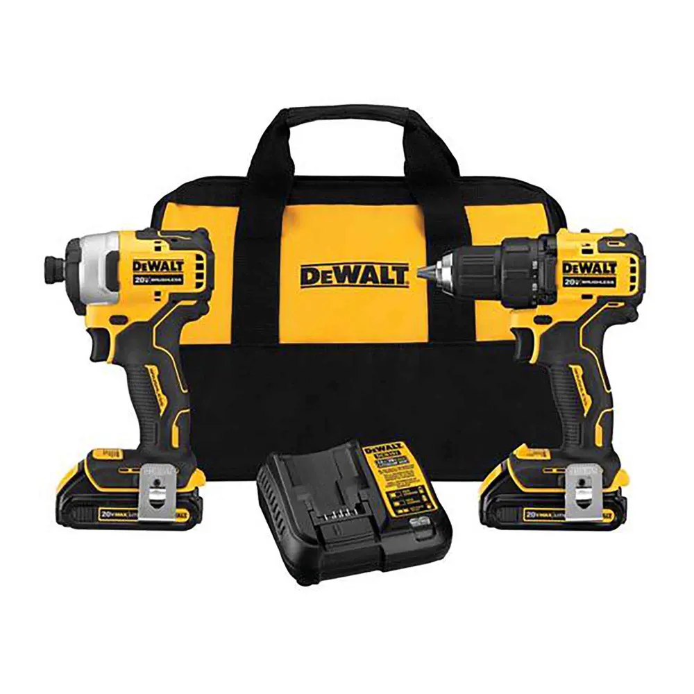 20V MAX ATOMIC Streamlined 1/2" Drill Driver and Impact Driver Combo Kit, 2-Tool Carrying Case