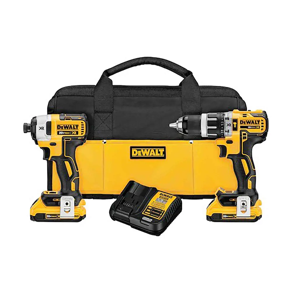 20 V MAX XR Brushless Rechargeable Hammer Drill and Impact Driver Combo Kit | Cordless | Lightweight