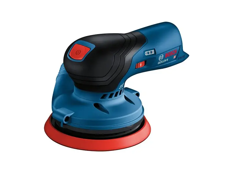 Bosch GEX12V-5N Battery-powered Orbit Sander, Tool Only, 12 V, 5 Pad/Disc, Medium Backing Pad/Disc, 10,000 opm Load Speed