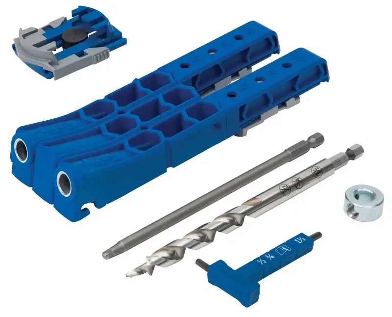 Kreg KPHJ320 Pocket Hole Jig, 1/2 to 1-1/2 Clamping, 2-Guide Hole, Nylon/Steel/Thermoplastic Elastomer from Germany