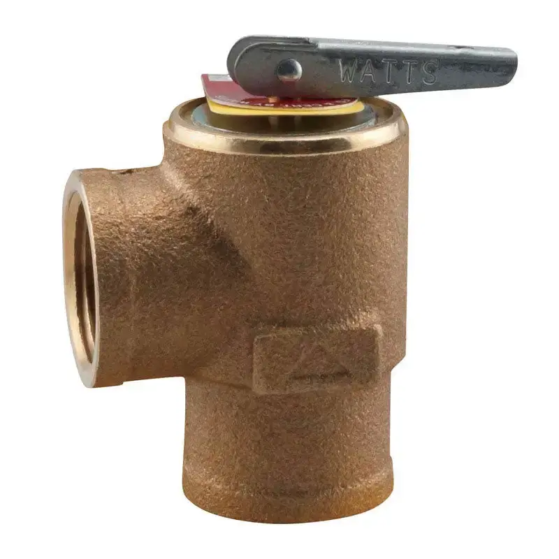 Watts 3/4 . FNPT Brass Pressure Relief Valve Plumbing Systems
