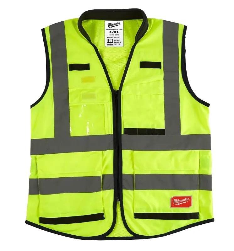 Milwaukee 48-73-5042 High-Visibility Safety Vest, L, XL, Regular, Unisex, Synthetic fiber